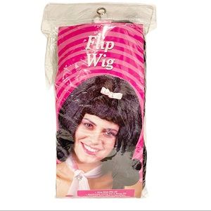 Adult Halloween Costume Dress Up Go Go Girl Brown Flip Wig New One Size